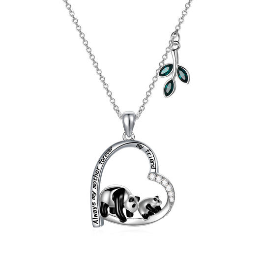 Panda Mother Daughter Necklace
