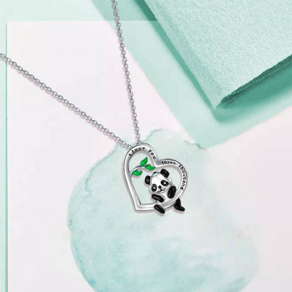 I Love You 3000 Panda Necklace