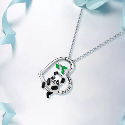 I Love You 3000 Panda Necklace