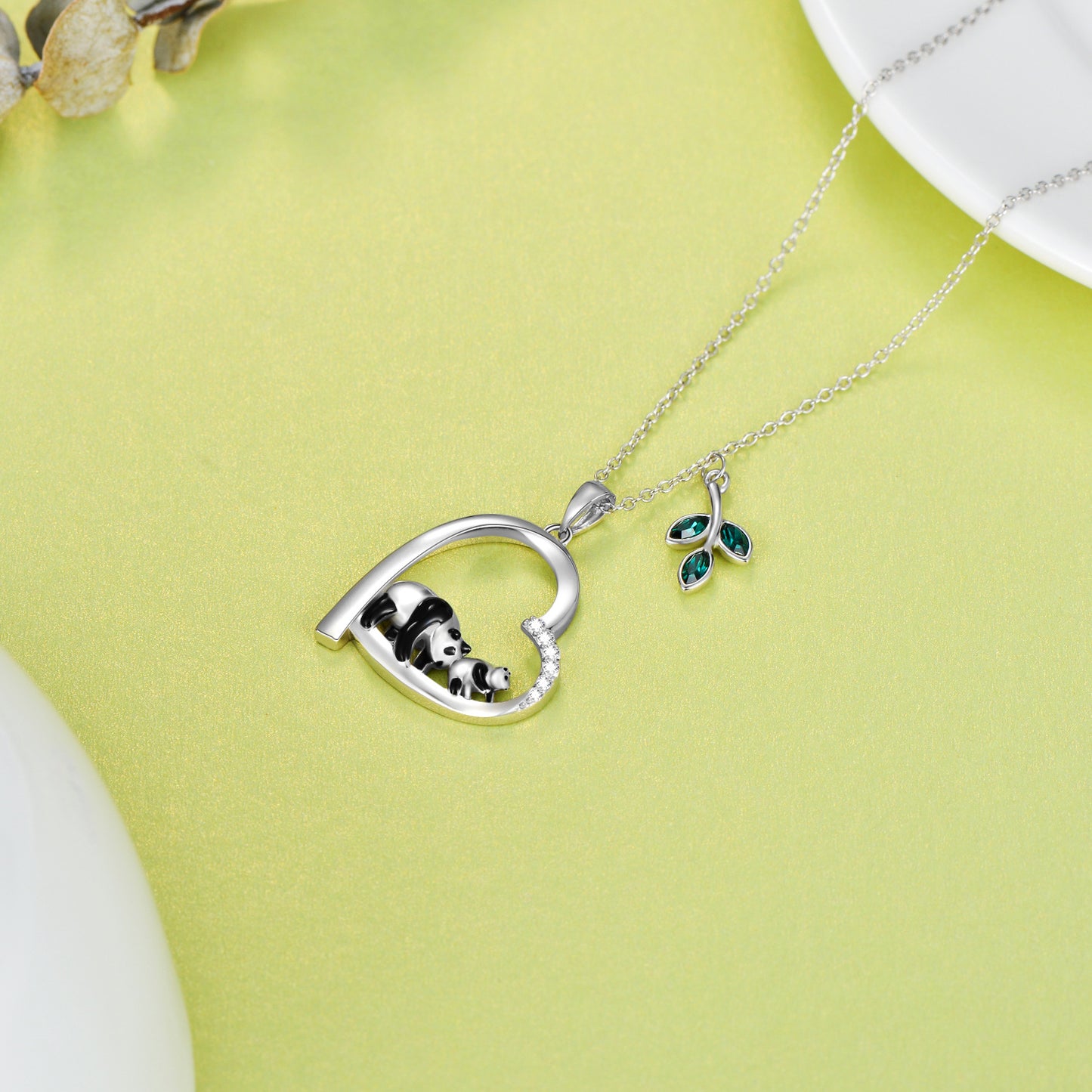 Panda Mother Daughter Necklace