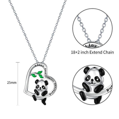 I Love You 3000 Panda Necklace