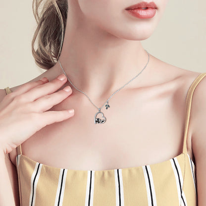 Panda Mother Daughter Necklace